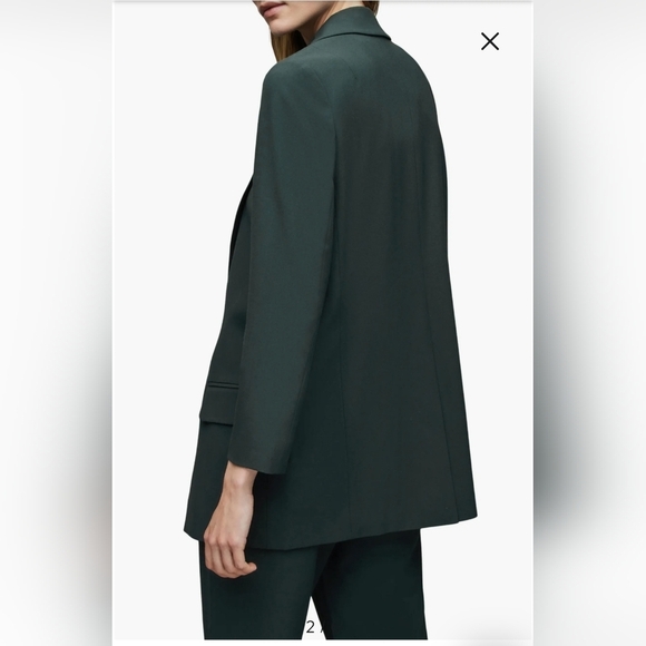 ALLSAINTS Aleida Tri Blazer In Jungle Green Size 2 - Picture 2 of 7